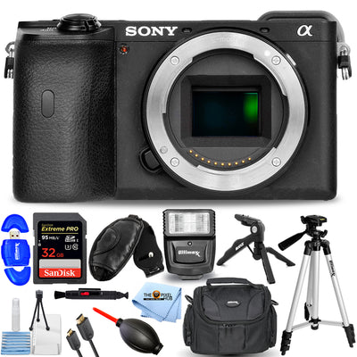 Sony Alpha a6600 Mirrorless Digital Camera (Body Only) - 12PC Accessory Bundle