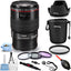 Canon EF 100mm f/2.8L Macro IS USM Lens + Filter Kit + Lens Pouch Bundle