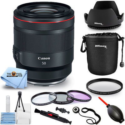 Canon RF 50mm f/1.2L USM Lens 2959C002 - Filter Kit Lens Pouch Bundle