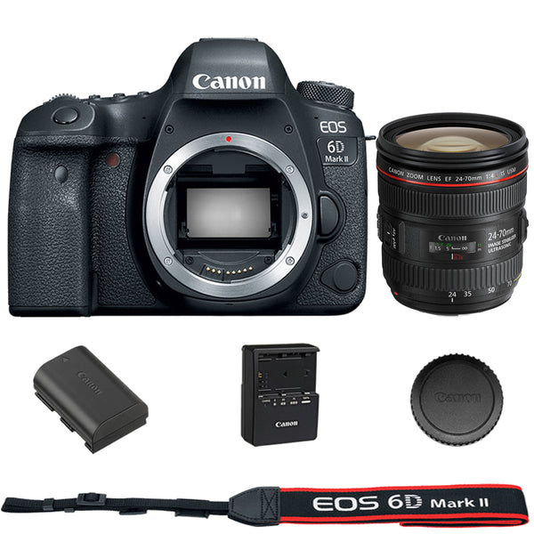 Canon eos6D MarkⅡ＋EF24-70mm /4L IS USM Amazon.com : Canon EOS 6D Mark II DSLR Camera with 24-105mm