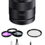 Sony SEL24F18Z 24mm f/1.8 E-Mount Carl Zeiss Sonnar Lens + Filter Kit Bundle