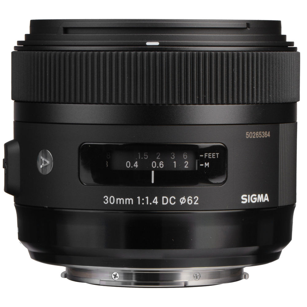 Sigma 30mm f/1.4 DC HSM Art Lens for Sony A 301205 - Essential UV Filter Bundle