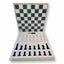 Lucite Acrylic Chess + Checkers Premium Set - Large 17.5" (Clear/White)