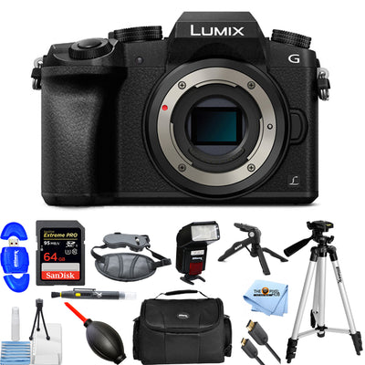 Panasonic Lumix DMC-G7 Mirrorless Camera - 12PC Accessory Bundle